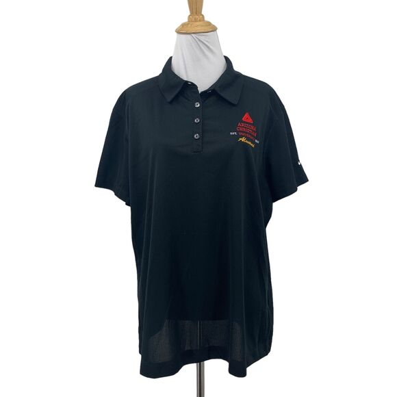Nike Tops - Nike Arizona Christian University Polo Shirt Womens XXL Black Performance Golf